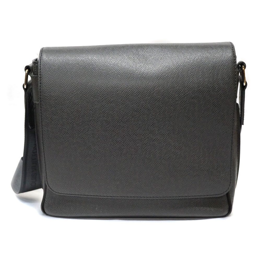 Louis Vuitton Roman Shoulder Bag Taiga Leather Ardoise